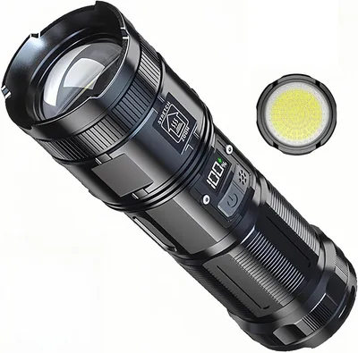 M60 rechargeable flashlight detail view