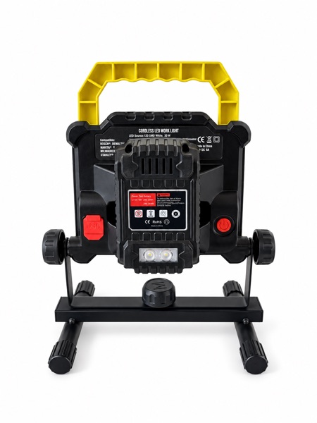 FX-364 rear view with power tool battery adapter installed