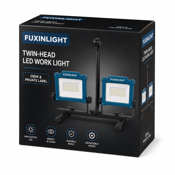 FX-WL2500 power tool battery work light color box packaging