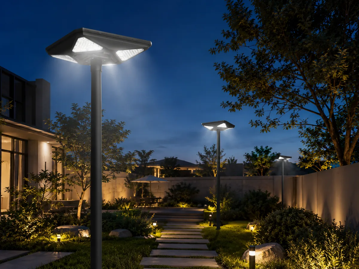 Noah Ark solar garden light used in outdoor landscape