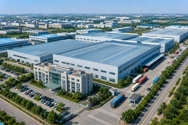 Aerial view of FUXIN LIGHT manufacturing facility