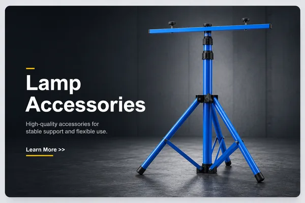 Portable work light stands