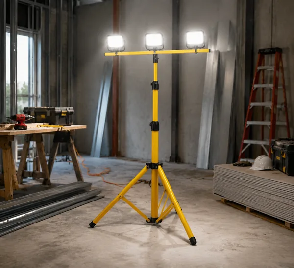 Adjustable heavy duty lighting stand application