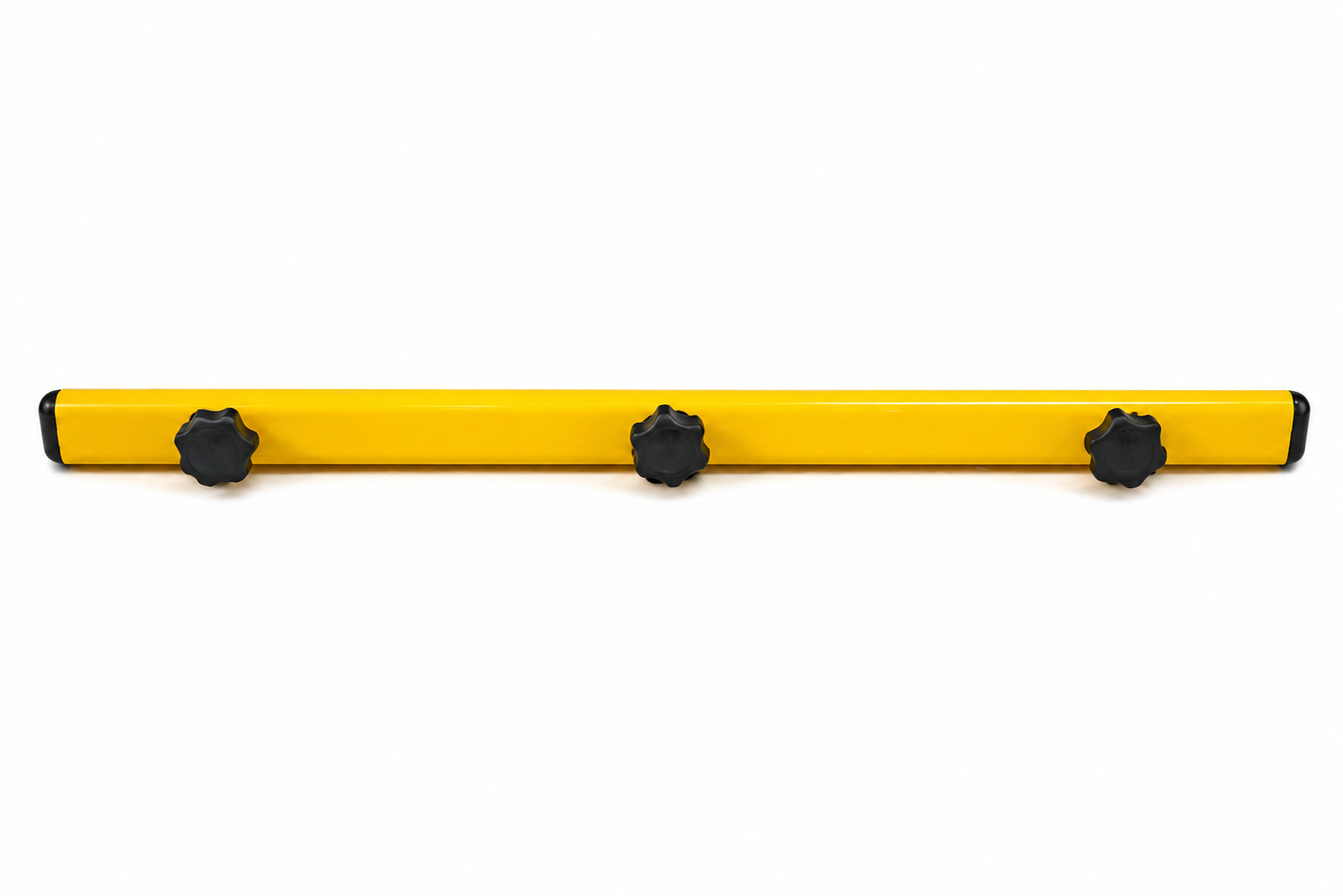 Yellow steel flood light bracket crossbar