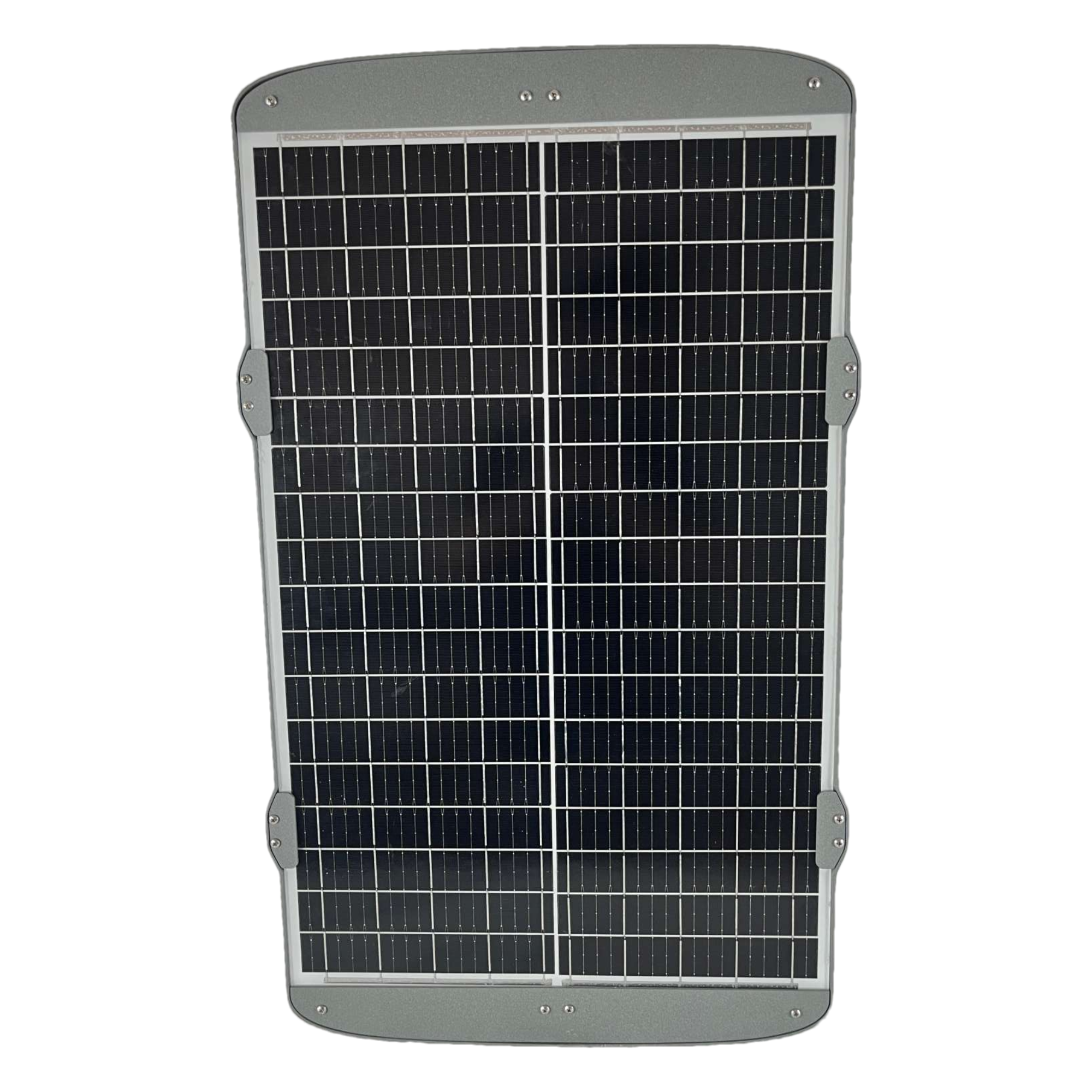 Integrated solar street light detail view